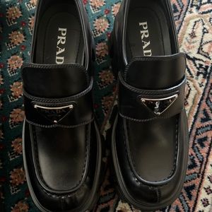 Prada monolith loafers